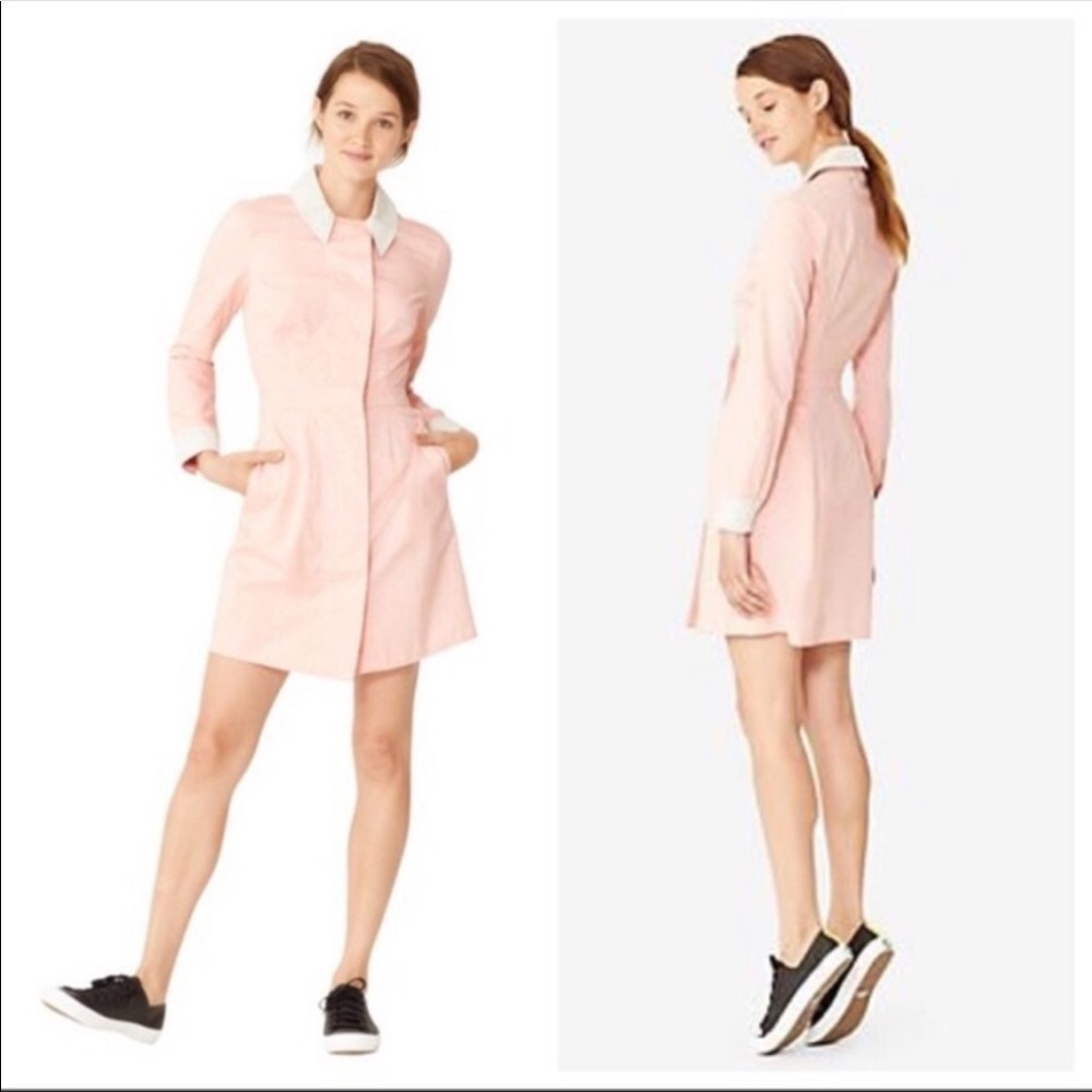 Kate Spade Saturday Shirt Dress Pink Chambray 2